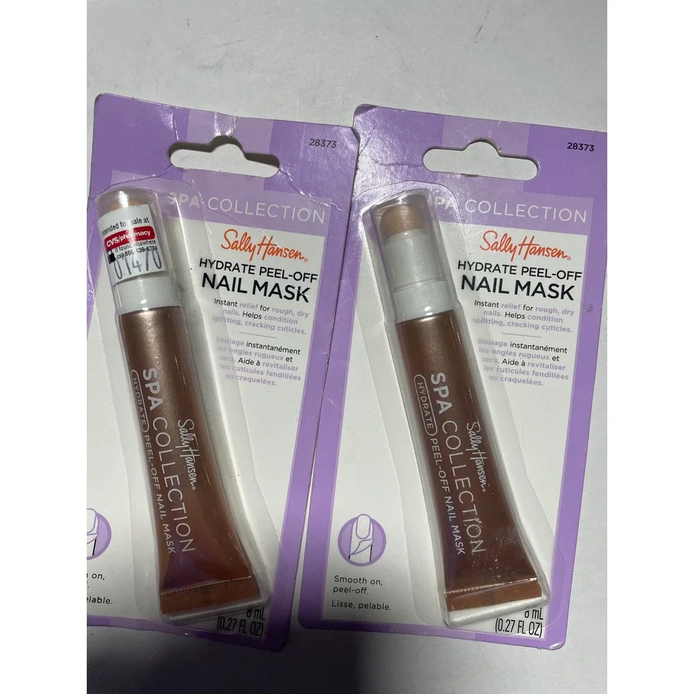 Sally Hansen Nail Mask Set Women 8ml Gold Hydrate Revive Spa Collection 4 Pack